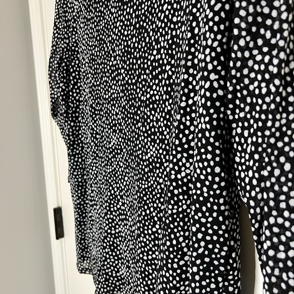 Alfani Women sheer lined black with white dots size 1X - Picture 4 of 16